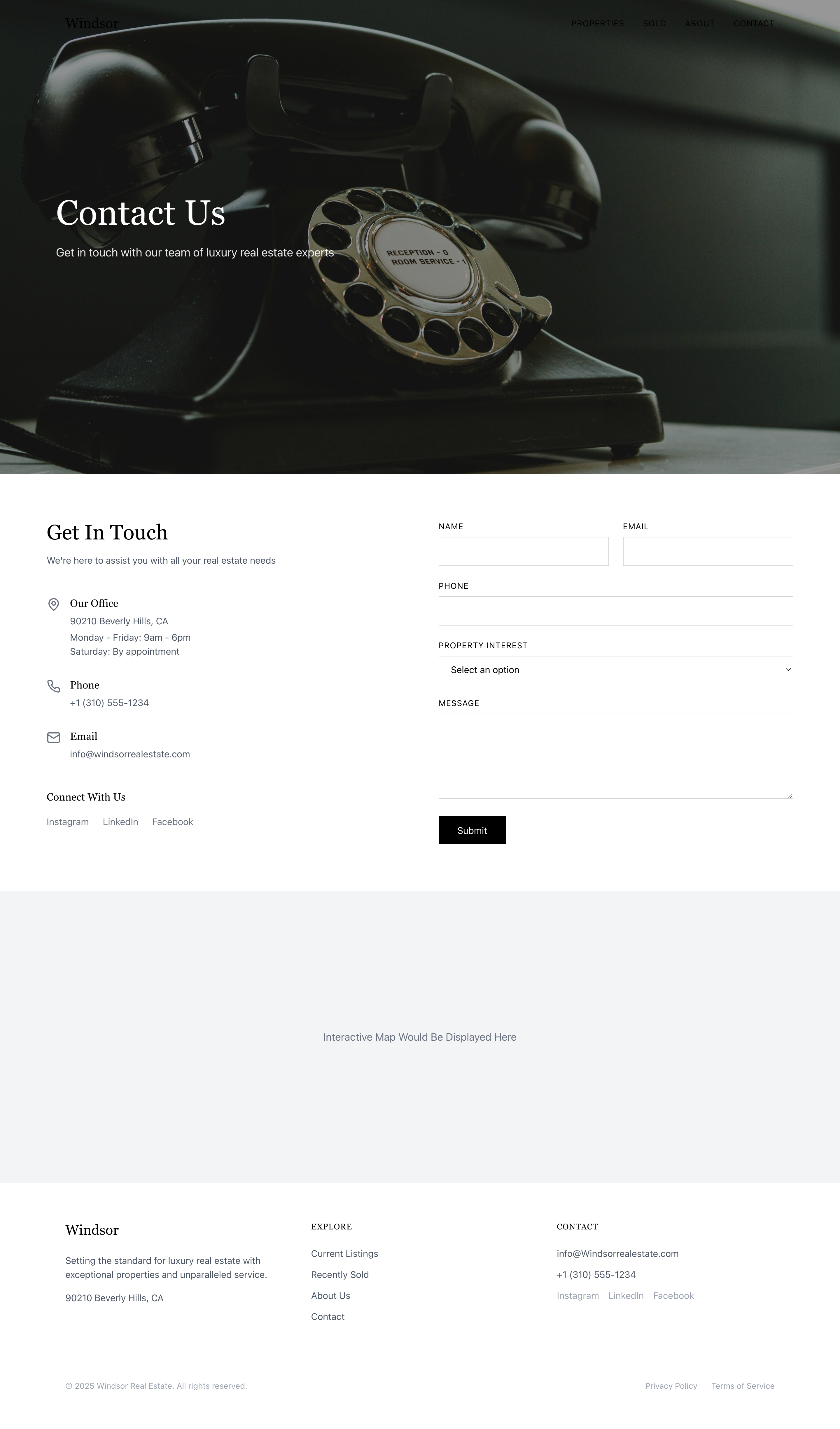 Example of Contact Form